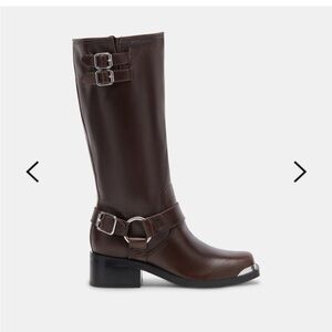 Dolce Vita Brown Leather Knee-High Boots